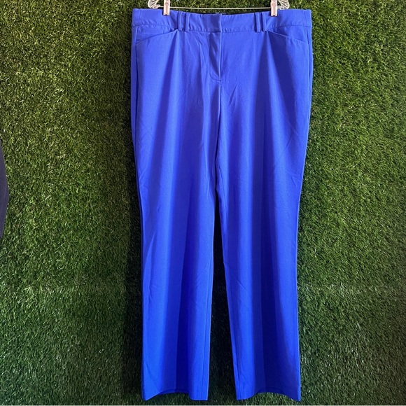 Lane Bryant Pants - Lane Bryant 20L Blue Wide Leg Dress Pants Long Plus